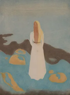 Symbolism Collection: Young Woman on the Beach, 1896