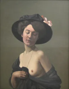 Ecstasy Prints: Young Woman in a Black Hat, 1908. Artist: Felix Vallotton