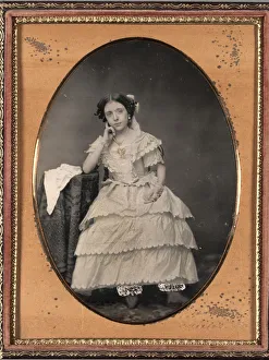 Unidentified Photographer Prints: Young Woman in Bloomers, c. 1855. Creator: Unidentified Photographer