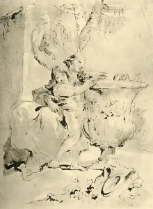 Young Woman and Boy, mid 18th century, (1928). Artist: Giovanni Battista Tiepolo