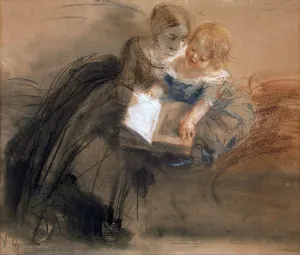 Young Woman with a Child, between 1844 and 1850