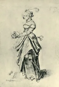 Young woman, early 16th century, (1943). Creator: Nicolas Manuel Deutsch