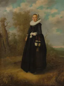 A Young Woman in a Landscape. Creator: Dutch Painter (dated 1636)