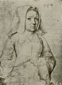 Gheeraert Prints: Young woman, late 15th-early 16th century, (1908). Creator: Gerard David