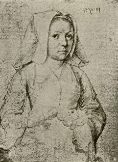 Gerard David Gallery: Young woman, late 15th-early 16th century, (1908). Creator: Gerard David
