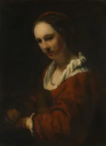 Young Woman with a Pearl Necklace. Creator: Unknown Young Woman with a Pearl Necklace. Creator: Unknown