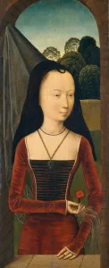 Young Woman with a Pink, ca. 1485-90. Creator: Hans Memling
