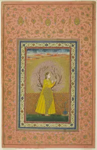 Huqqa Pipe Collection: Young Woman Smoking a Huqqa, 18th century. Creator: Unknown