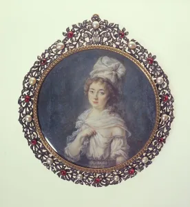 Young woman in a white headscarf, between 1790 and 1800. Creator: Ecole Francaise