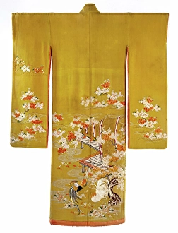 Garment Prints: Young Woman's Garment, Kimono (Furisode)
