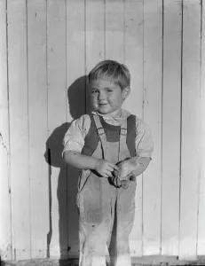 Workwear Prints: Youngest child of four of rural rehabilitation client