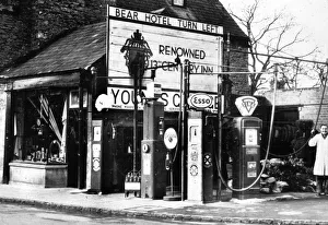 Garage Prints: Youngs Garage at Woodstock in Oxfordshire, early 1950 s. Creator: Unknown
