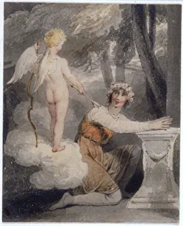 Guildhall Library Art Gallery: Youth Crowned with Roses, c1780-1848. Artist: Edward Francis Burney