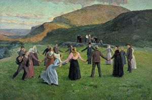Youth Festivity in Eggedal, 1895. Creator: Christian Skredsvig
