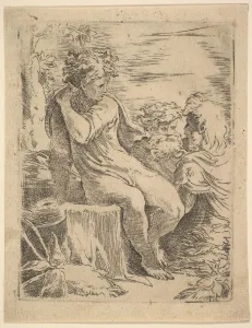 Youth with two old Men, 16th century. Creator: Unknown