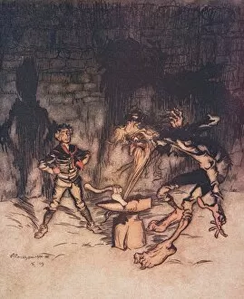 Childrens Illustration Gallery: The Youth who could not shudder, 1909