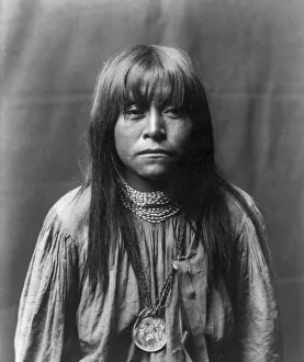 Apache Prints: Yuls-Huls-Walking, c1906. Creator: Edward Sheriff Curtis