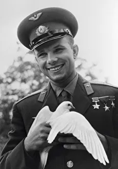 Spacecraft Prints: Yuri Gagarin, Russian cosmonaut, c1963-c1964