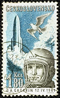 Images Dated 20th October 2007: Yuri Gagarin, Soviet Russian cosmonaut, 1961