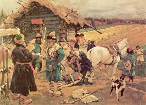 Feudalism Gallery: Yuris Day (Saint George Day), 1908. Artist: Ivanov, Sergei Vasilyevich (1864-1910)
