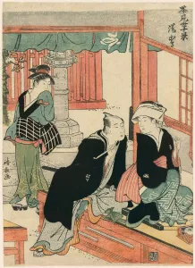Tea House Prints: Yushima from the series Scenes of Ten Teahouses (Chamise jikkei), c. 1783