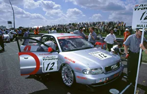 Starting Grid Prints: Yvan Muller's Audi A4 on starting grid, Thruxton circuit, Andover, Hampshire, 1998