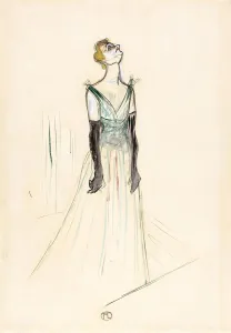 Lautrec Prints: Yvette Guilbert, 1893. Creator: Henri de Toulouse-Lautrec