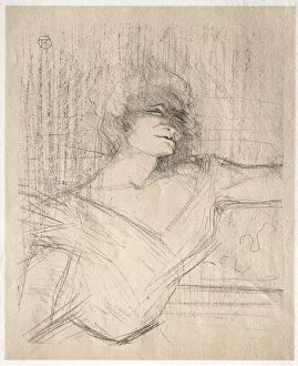 Yvette Guilbert: Dans la glu, 1898. Creator: Henri de Toulouse-Lautrec (French, 1864-1901)