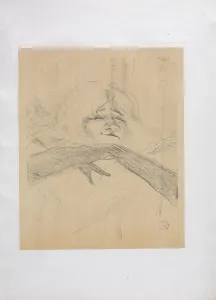 Yvette Guilbert-English Series: Linger Longer Loo, 1898. Creator: Henri de Toulouse-Lautrec