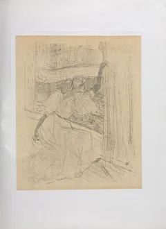 Yvette Guilbert-English Series: Saluant le public, 1898. Creator: Henri de Toulouse-Lautrec