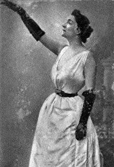 Guilbert Prints: Yvette Guilbert, French cabaret singer and actress, 1913