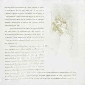 Yvette Guilbert-French Series: No. 5, 1894. Creator: Henri de Toulouse-Lautrec (French, 1864-1901)