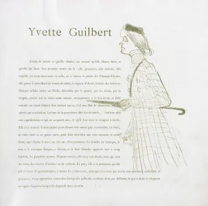 1864 1901 Prints: Yvette Guilbert-French Series: No