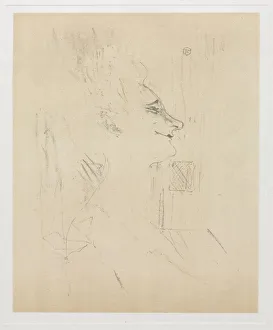 Yvette Guilbert Intoxicated, 1898. Creator: Henri de Toulouse-Lautrec (French, 1864-1901)