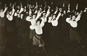 YWCA members exercising, 1910s