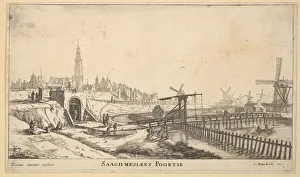 The Zaagmolen Gate, 17th century. Creator: Reinier Zeeman