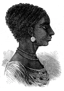 Frere Henry Barle Sir Prints: Zanzibar slave girl, 1873. Creator: Unknown