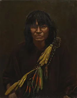 Tattoo Prints: Zaparo Indian, ca. 1890-1892. Creator: Unknown