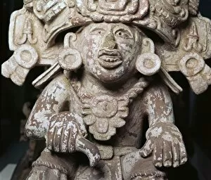 Zapotec pottery vessel of a priest, 4th century