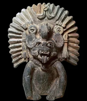 Mexican Prints: Zapotec statuette of a bat-god