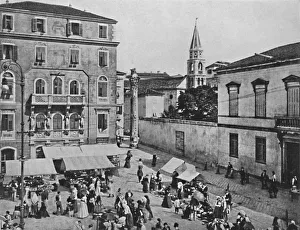 Hodder Stoughton Prints: Zara - Piazza delle Erbe, 1913