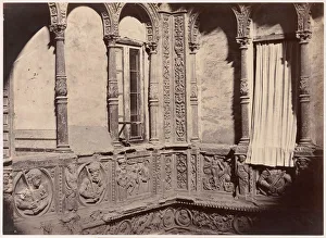 Charles Clifford Collection: Zaragoza, Patio de la Casa Conocida con el Nombre de los Infantes, 1860