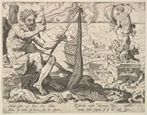 Maarten Jacobsz Van Heemskerck Gallery: Zebulun, from the series The Twelve Patriarchs, 1550. Creator: Dirck Volkertsen Coornhert