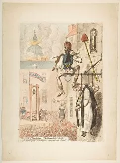James Gillray Collection: The Zenith of French Glory; - the Pinnacle of Liberty, February 12, 1793