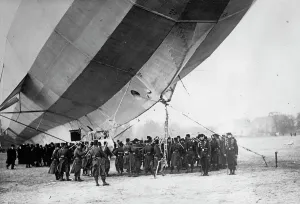Zeppelin III at Luneville, 1913. Creator: Bain News Service
