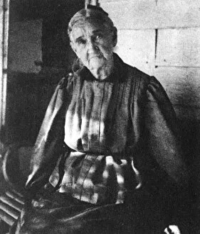 James D Collection: Zerelda Samuel, mother of American outlaws Jesse and Frank James, c1885-1915 (1954)