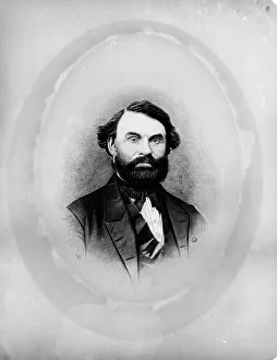 Zina Hitchcock Benjamin, Frances Benjamin Johnston's maternal grandfather... between 1850 and 1880. Creator: Unknown