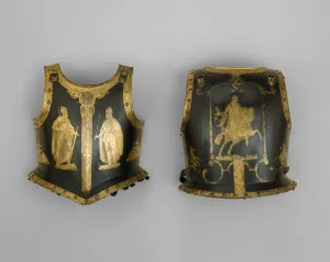 Holy Roman Emperor Gallery: Zischagge (Helmet) and Cuirass of Emperor Ferdinand II, Southern Germany, c. 1620