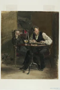 The Zither Player, 1876. Creator: Thomas Eakins