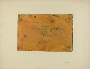 Tile Prints: Zoar Fireplace Tile, c. 1938. Creator: Angelo Bulone